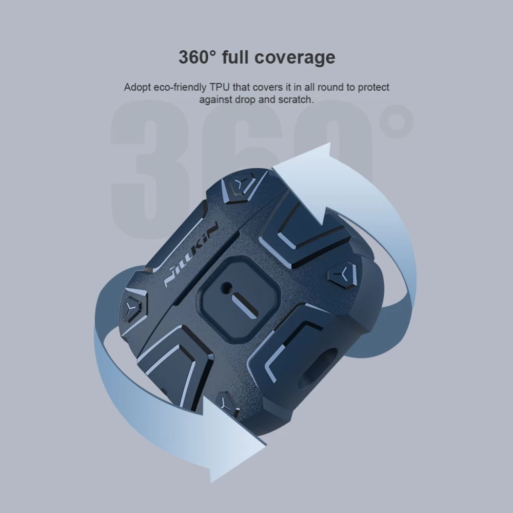 Apple AirPods 3 suojakotelo musta Nillkin Explorer