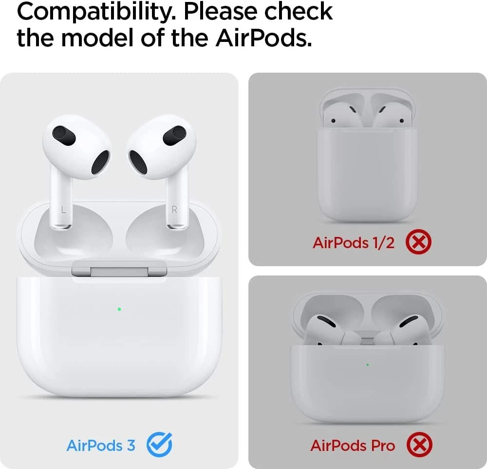 Apple AirPods 3 suojakotelo harmaa SPIGEN Rugged Armor