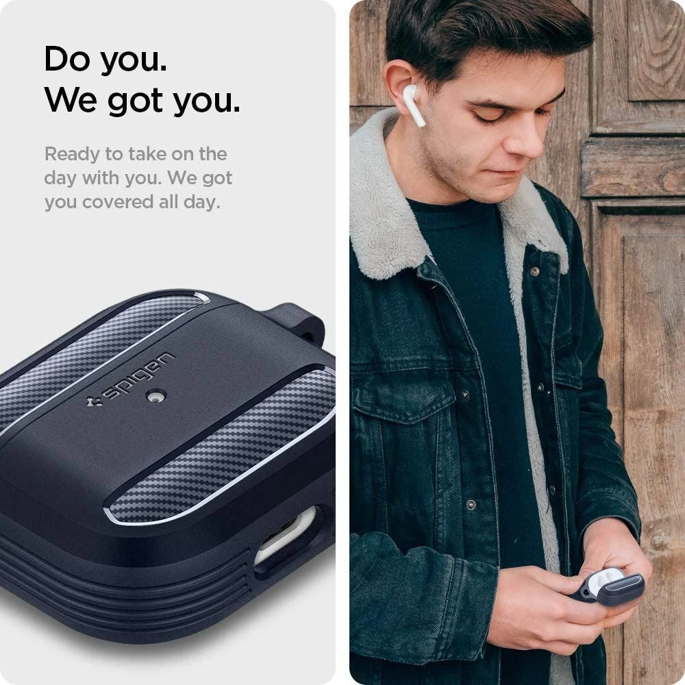 Apple AirPods 3 suojakotelo harmaa SPIGEN Rugged Armor