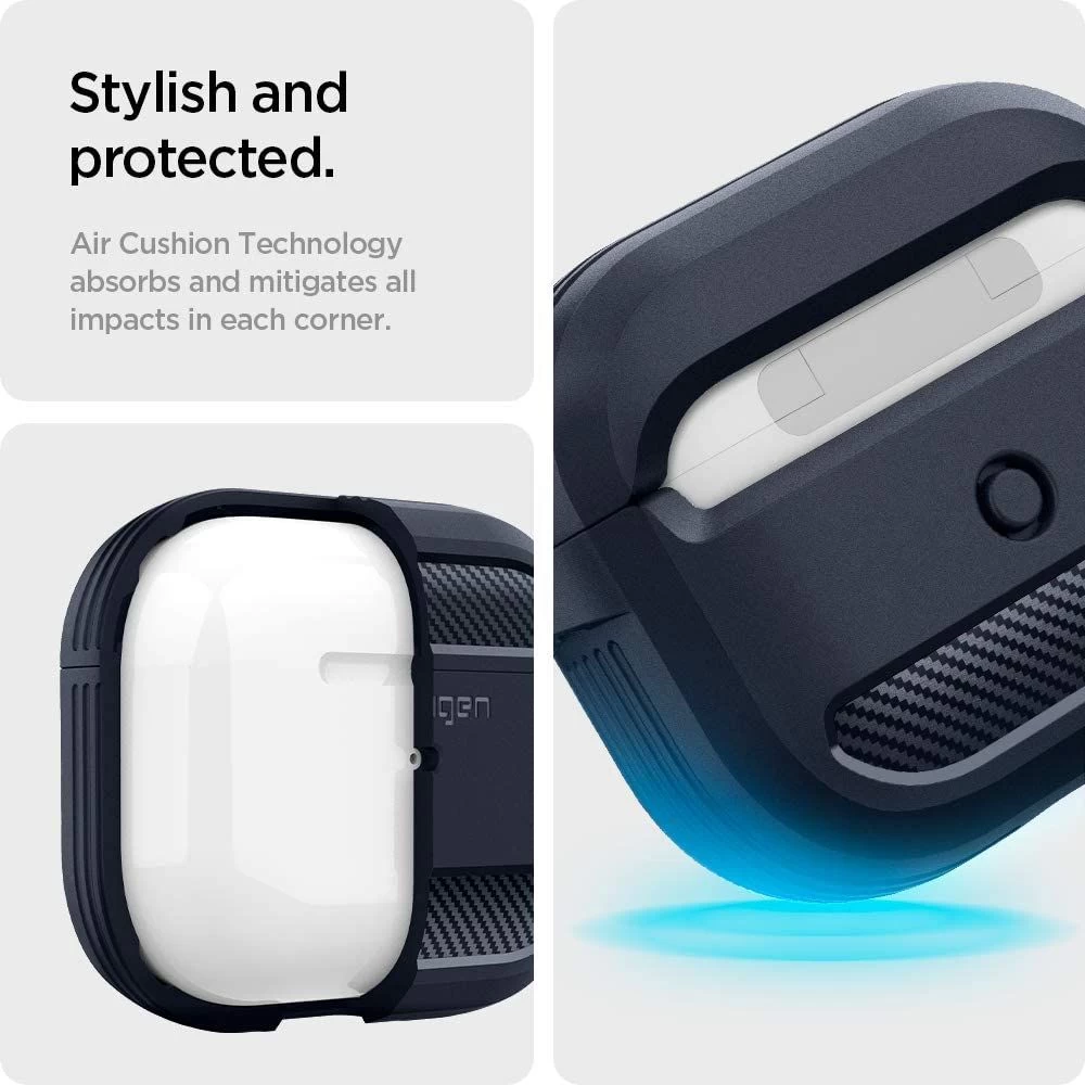 Apple AirPods 3 suojakotelo harmaa SPIGEN Rugged Armor