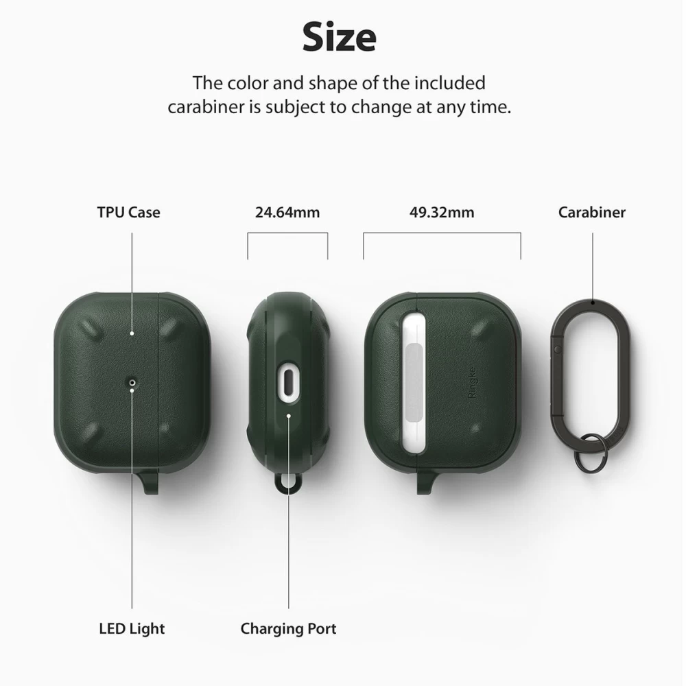 Apple AirPods 3 suojakotelo vihreä RINGKE Onyx Airpods