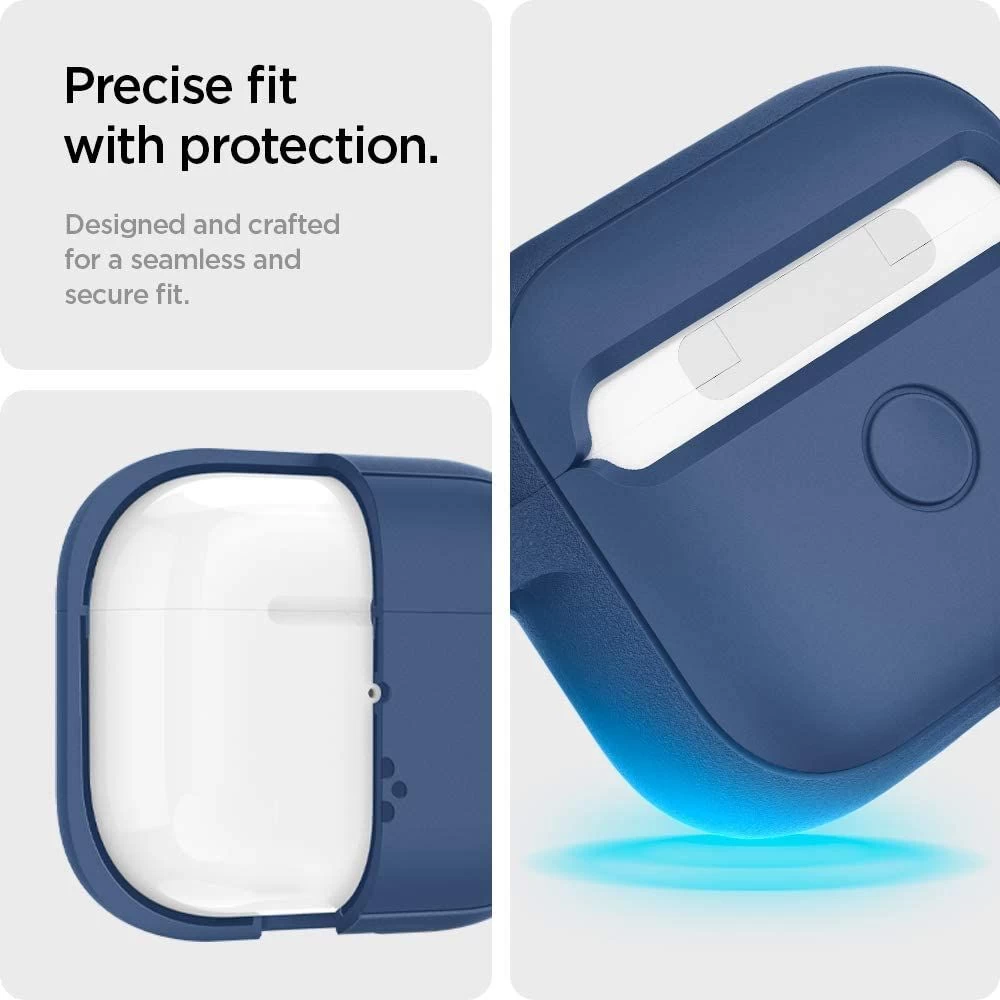 Apple AirPods 3 suojakotelo sininen SPIGEN Silicon Fit