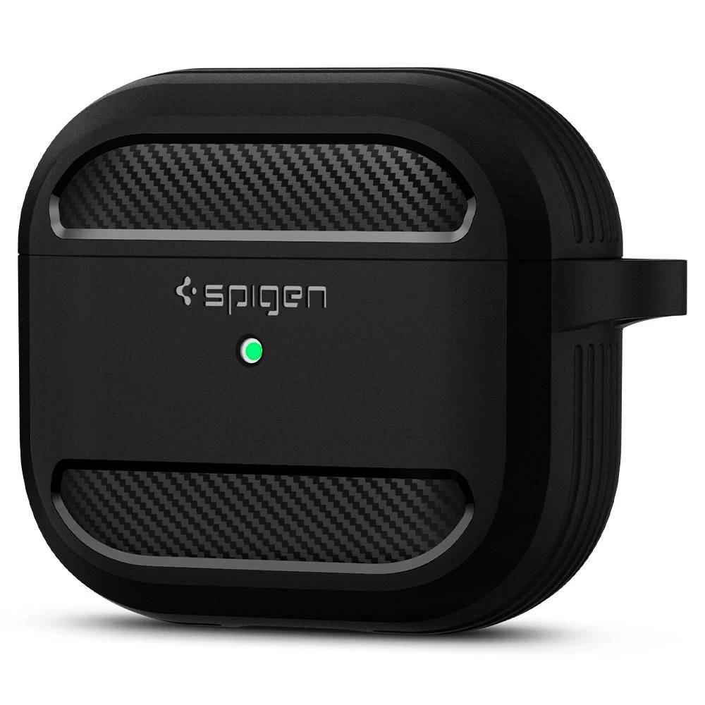 Apple AirPods 3 fodral svart SPIGEN Rugged Armor