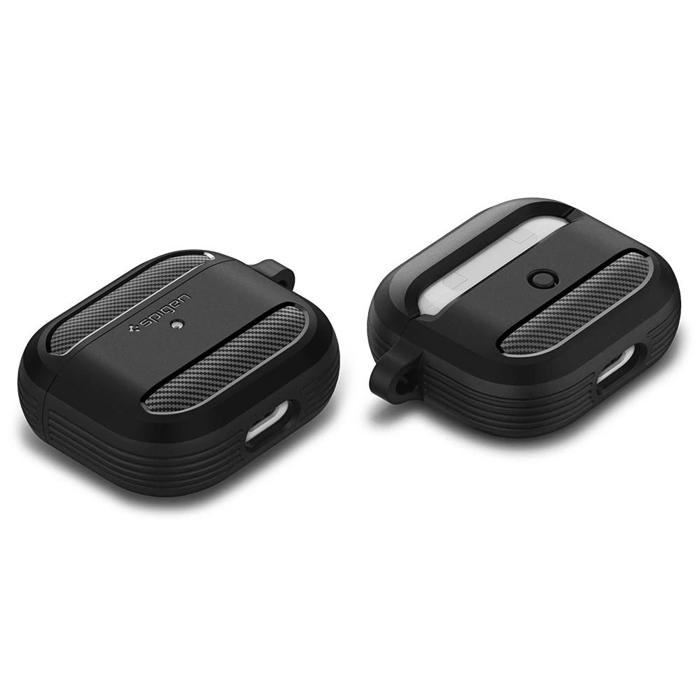 Apple AirPods 3 fodral svart SPIGEN Rugged Armor