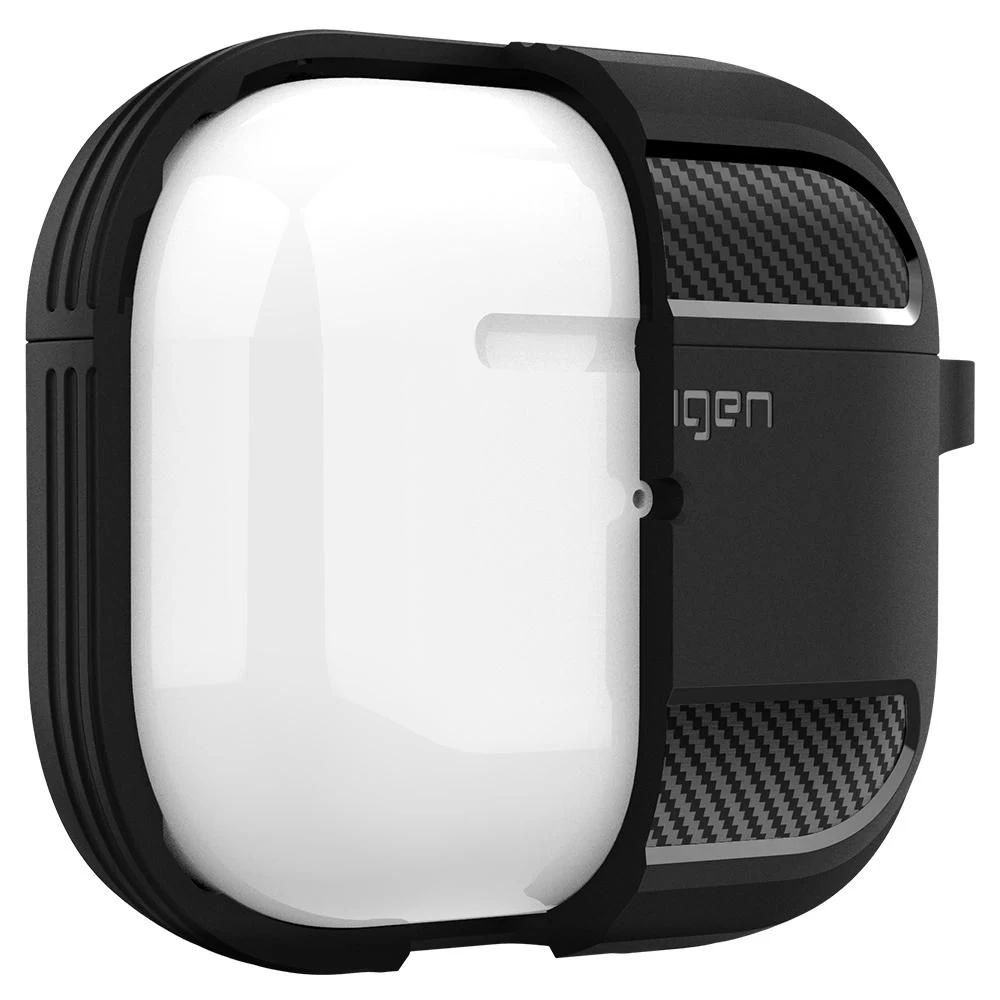 Apple AirPods 3 fodral svart SPIGEN Rugged Armor