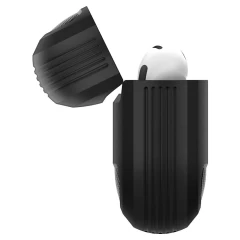 Apple AirPods 3 fodral svart SPIGEN Rugged Armor 