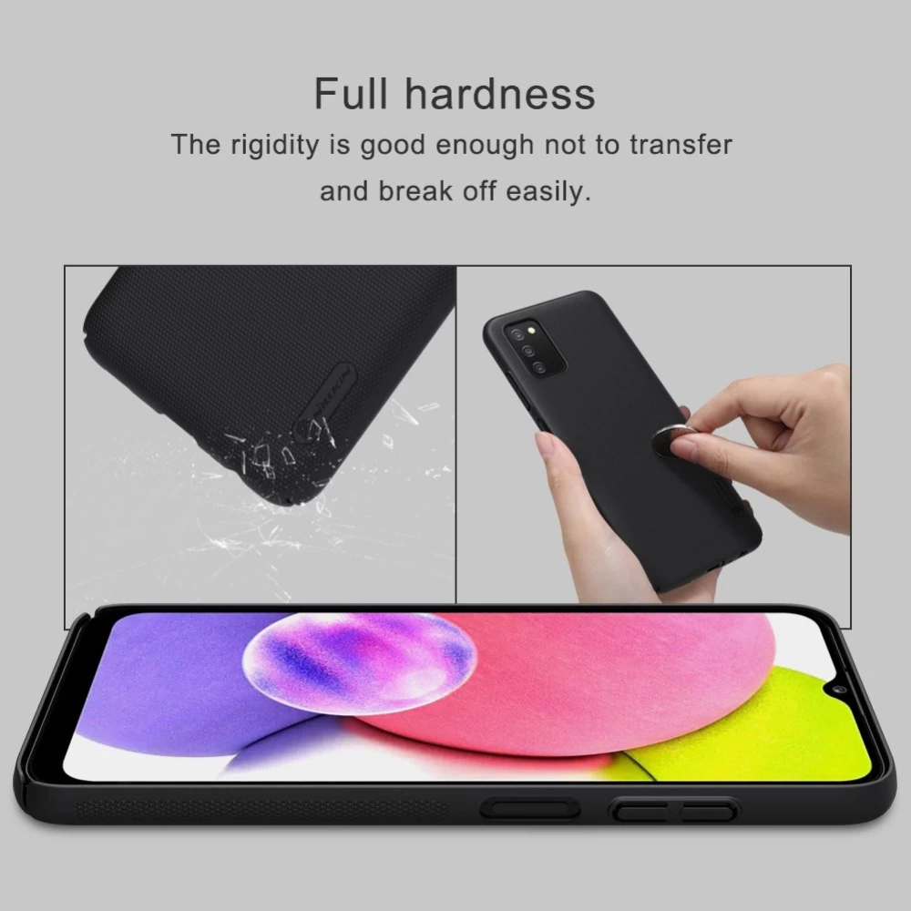 Samsung Galaxy A03S skal vit Nillkin Super Frosted Shield 