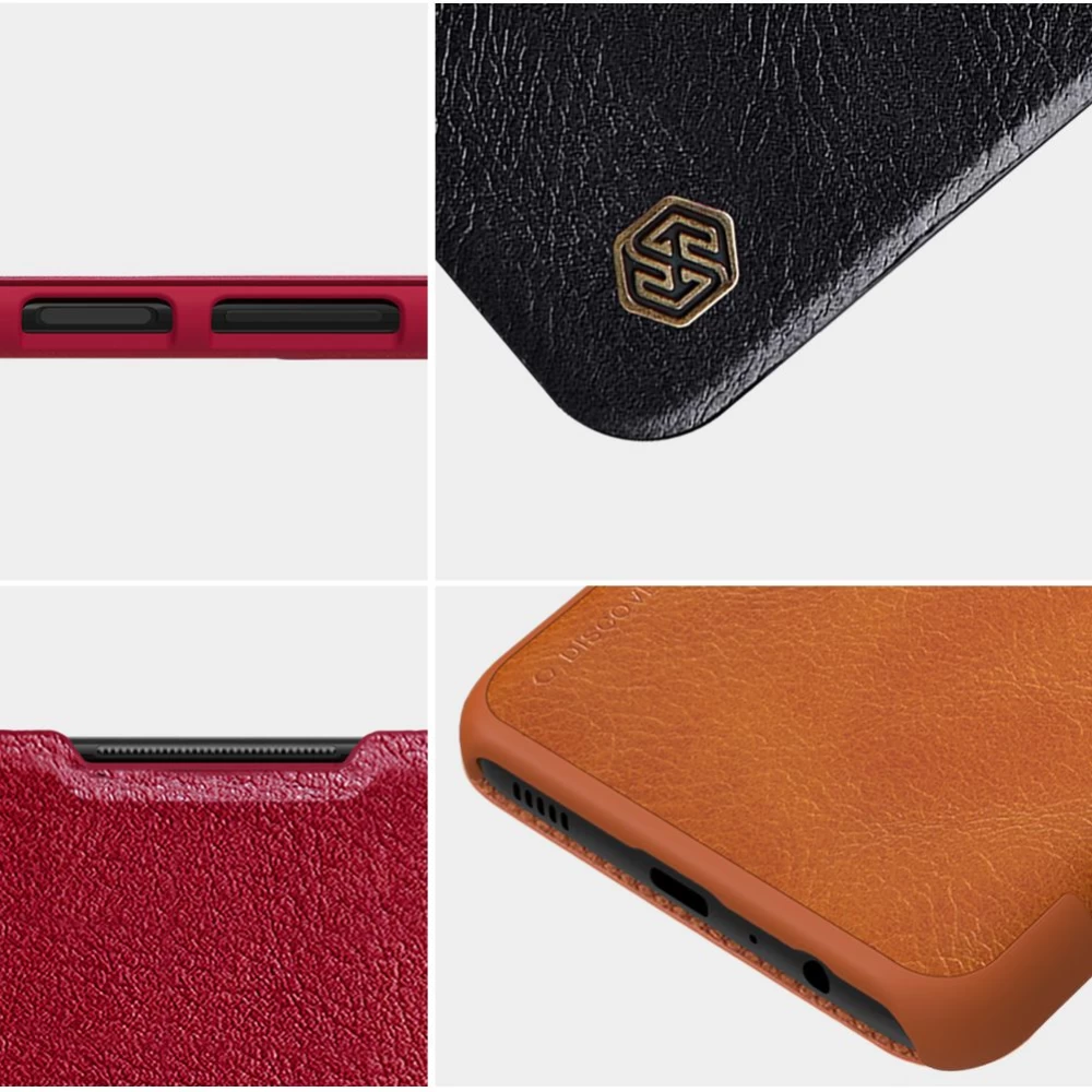 Samsung Galaxy A03S maciņš brūns Nillkin Qin Leather