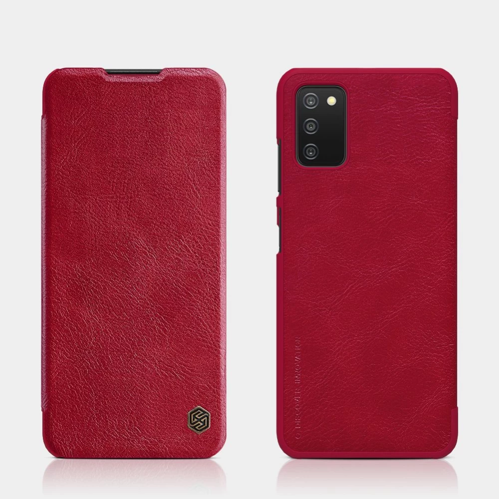 Samsung Galaxy A03S maciņš brūns Nillkin Qin Leather