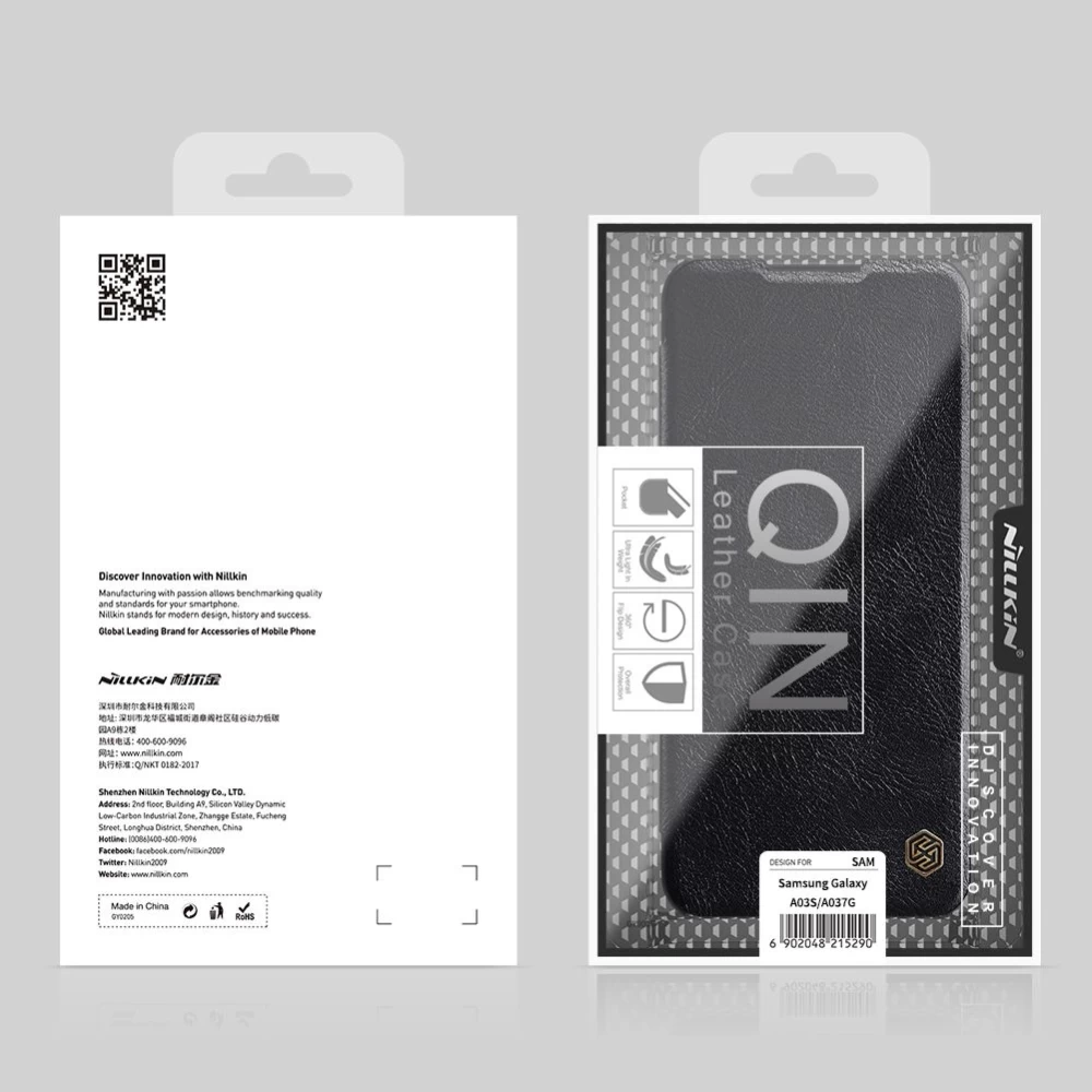 Samsung Galaxy A03S maciņš brūns Nillkin Qin Leather