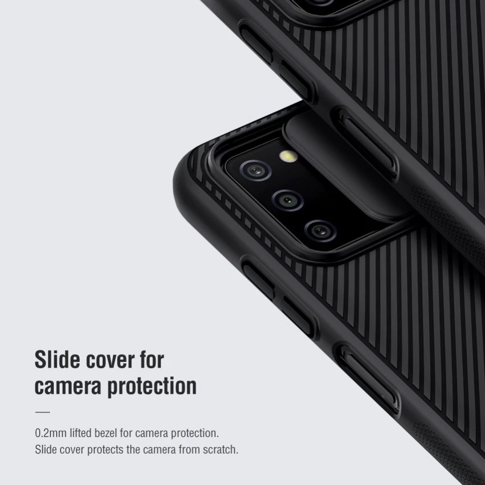 Samsung Galaxy A03S vāciņš melns Nillkin CamShield