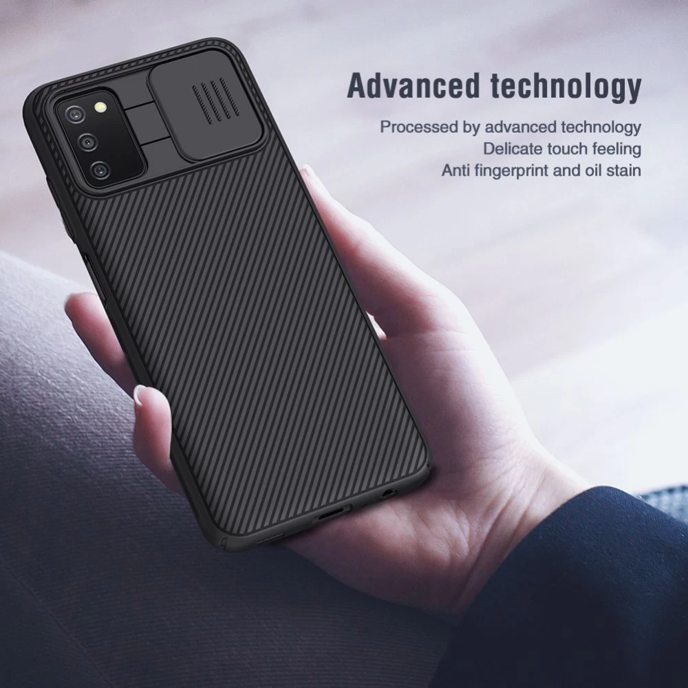 Samsung Galaxy A03S vāciņš melns Nillkin CamShield