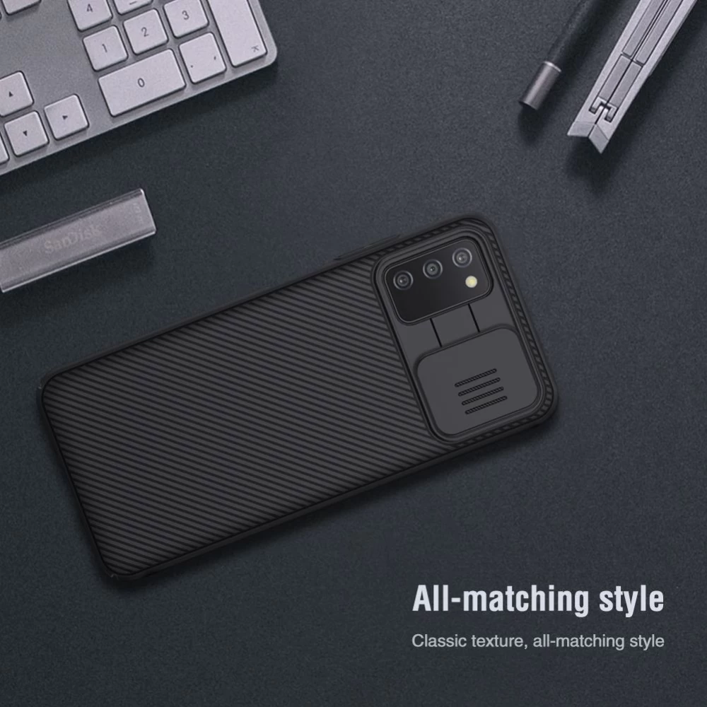 Samsung Galaxy A03S vāciņš melns Nillkin CamShield