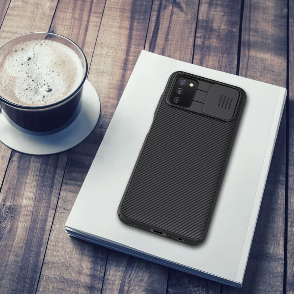 Samsung Galaxy A03S vāciņš melns Nillkin CamShield