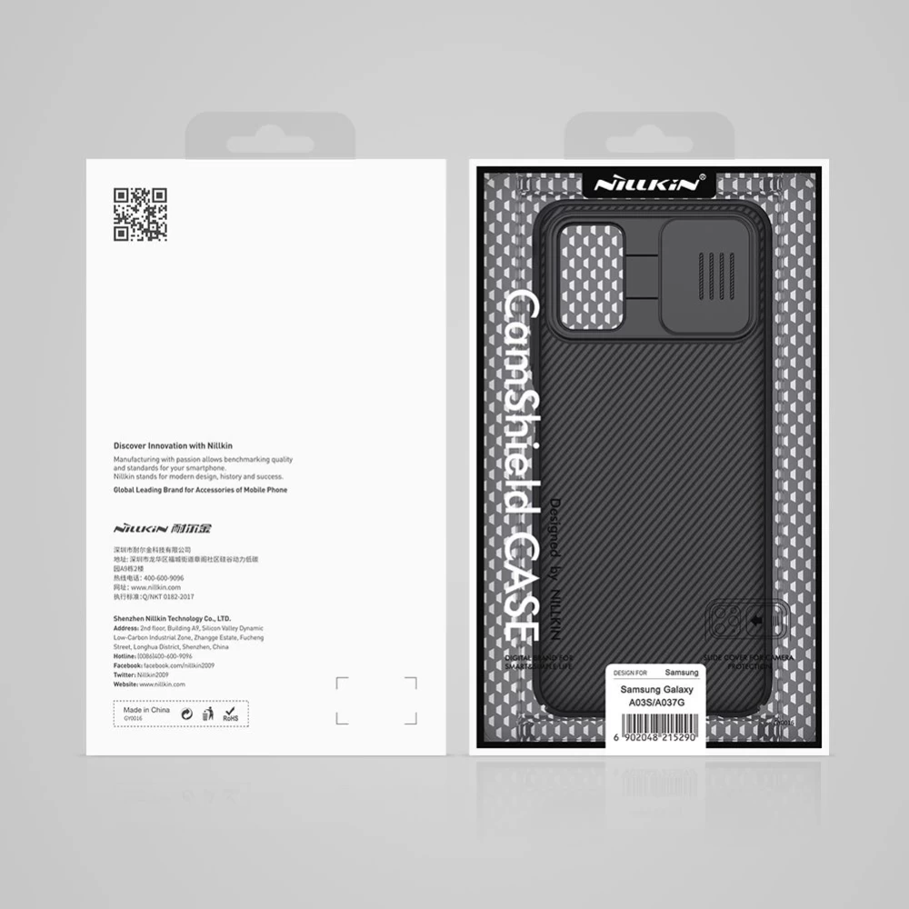 Samsung Galaxy A03S vāciņš melns Nillkin CamShield