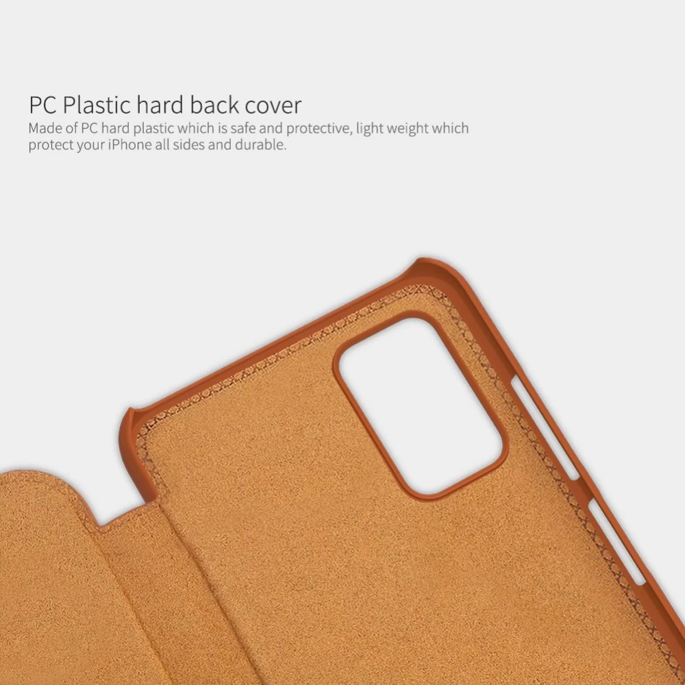 Samsung Galaxy A03S maciņš melns Nillkin Qin Leather
