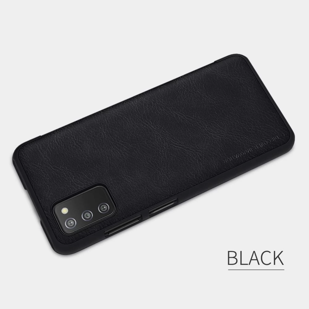 Samsung Galaxy A03S maciņš melns Nillkin Qin Leather