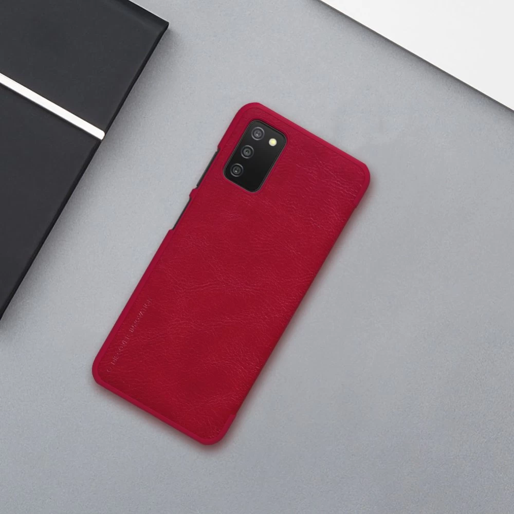 Samsung Galaxy A03S maciņš melns Nillkin Qin Leather