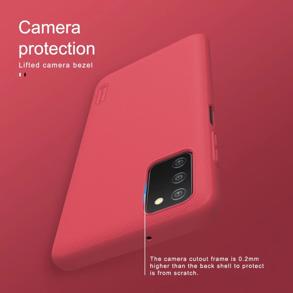 Samsung Galaxy A03S vāciņš sarkans Nillkin Super Frosted Shield