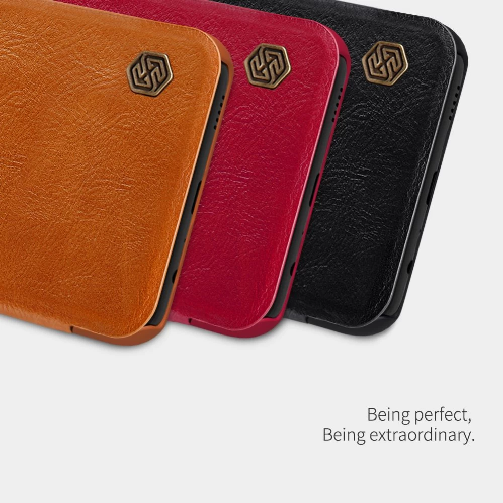 Samsung Galaxy A03S maciņš sarkans Nillkin Qin Leather