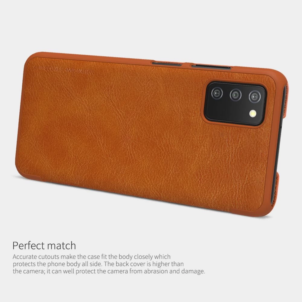 Samsung Galaxy A03S maciņš sarkans Nillkin Qin Leather