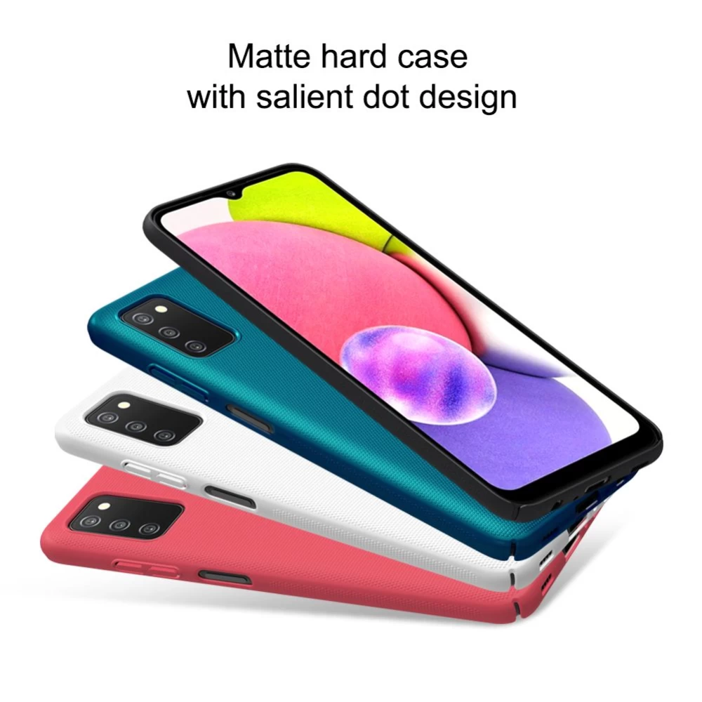 Samsung Galaxy A03S skal blå Nillkin Super Frosted Shield 