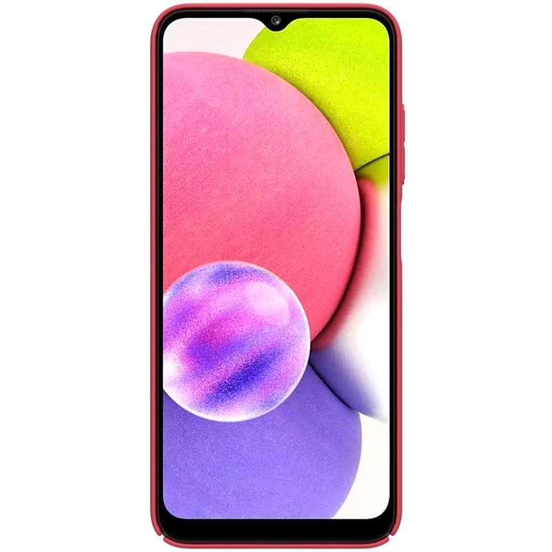 Samsung Galaxy A03S vāciņš sarkans Nillkin Super Frosted Shield