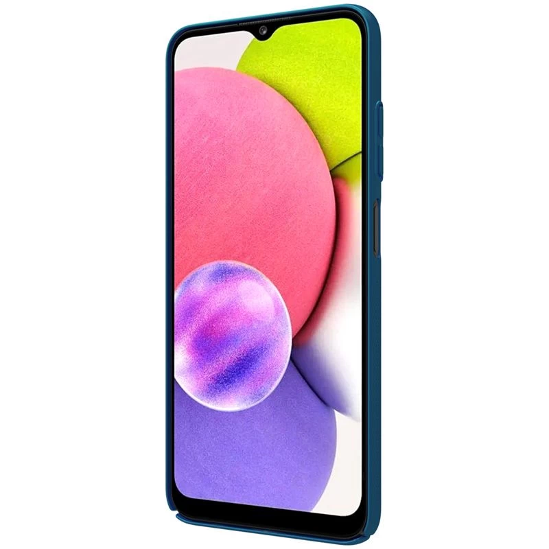 Samsung Galaxy A03S skal blå Nillkin Super Frosted Shield