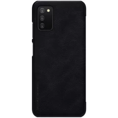 Samsung Galaxy A03S fodral svart Nillkin Qin Leather 