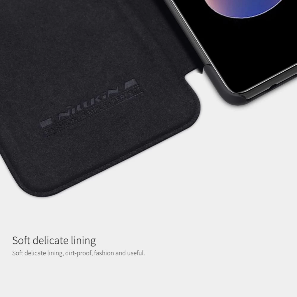 Xiaomi RedMi Note 11 5G maciņš melns Qin Leather Redmi