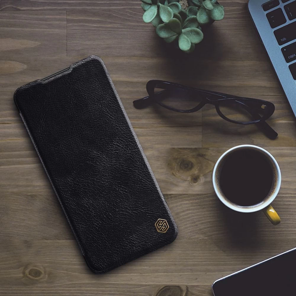 Xiaomi RedMi Note 11 5G maciņš melns Qin Leather Redmi