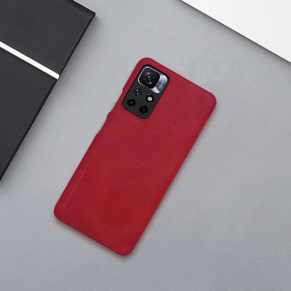 Xiaomi RedMi Note 11 5G maciņš melns Qin Leather Redmi