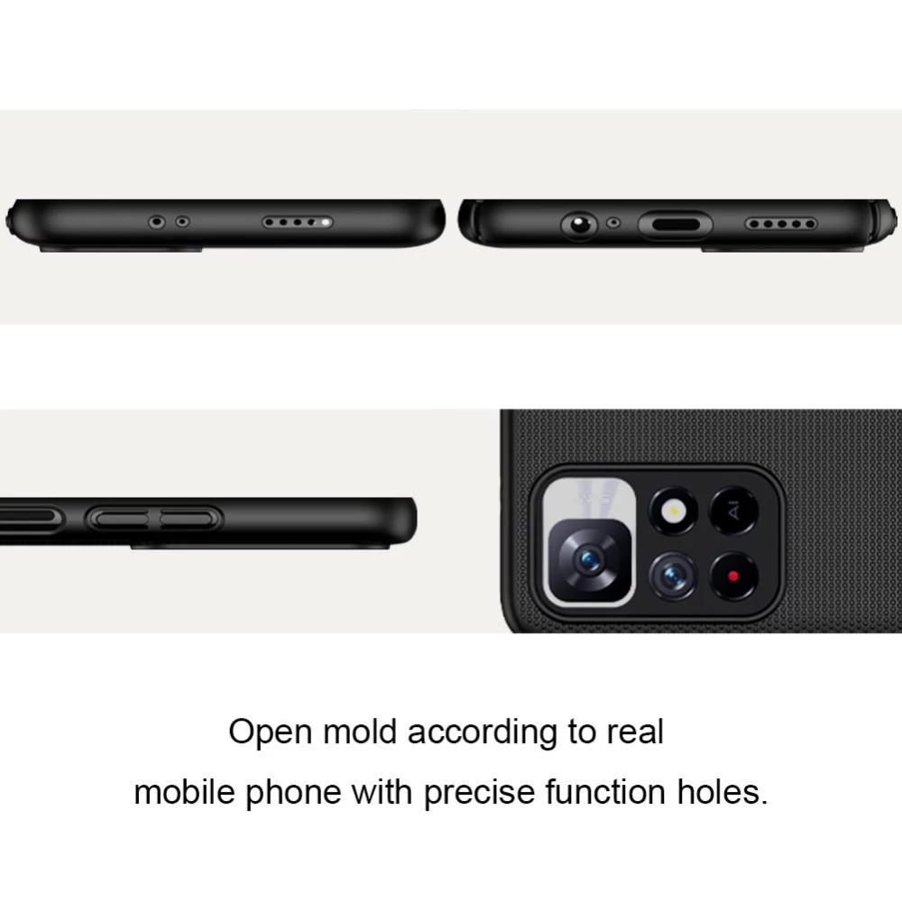 Xiaomi RedMi Note 11 5G vāciņš sarkans Nillkin Super Frosted Shield