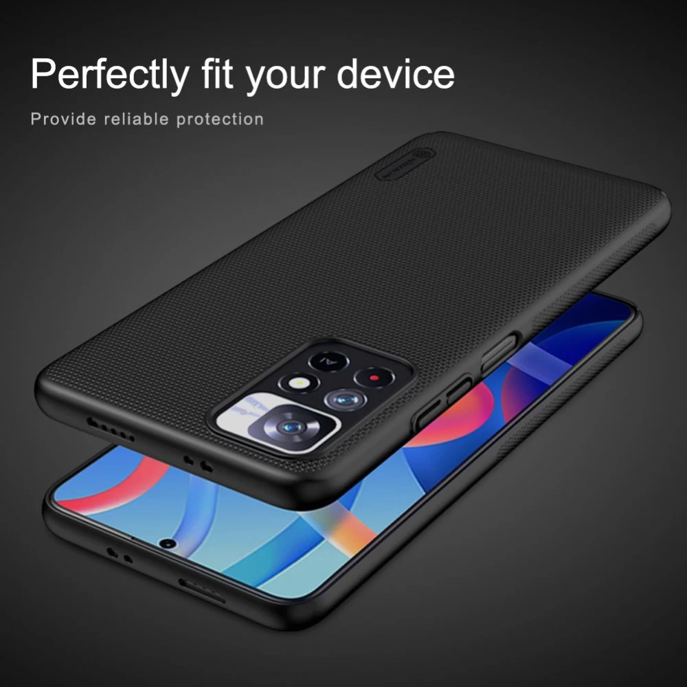 Xiaomi RedMi Note 11 5G vāciņš sarkans Nillkin Super Frosted Shield