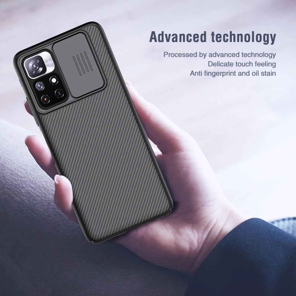 Xiaomi RedMi Note 11 5G vāciņš zils Nillkin CamShield
