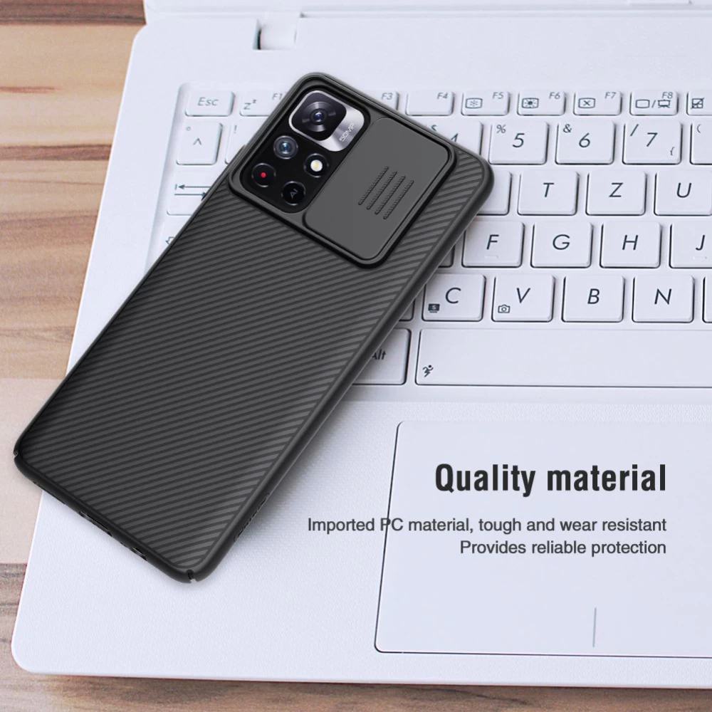 Xiaomi RedMi Note 11 5G vāciņš zils Nillkin CamShield