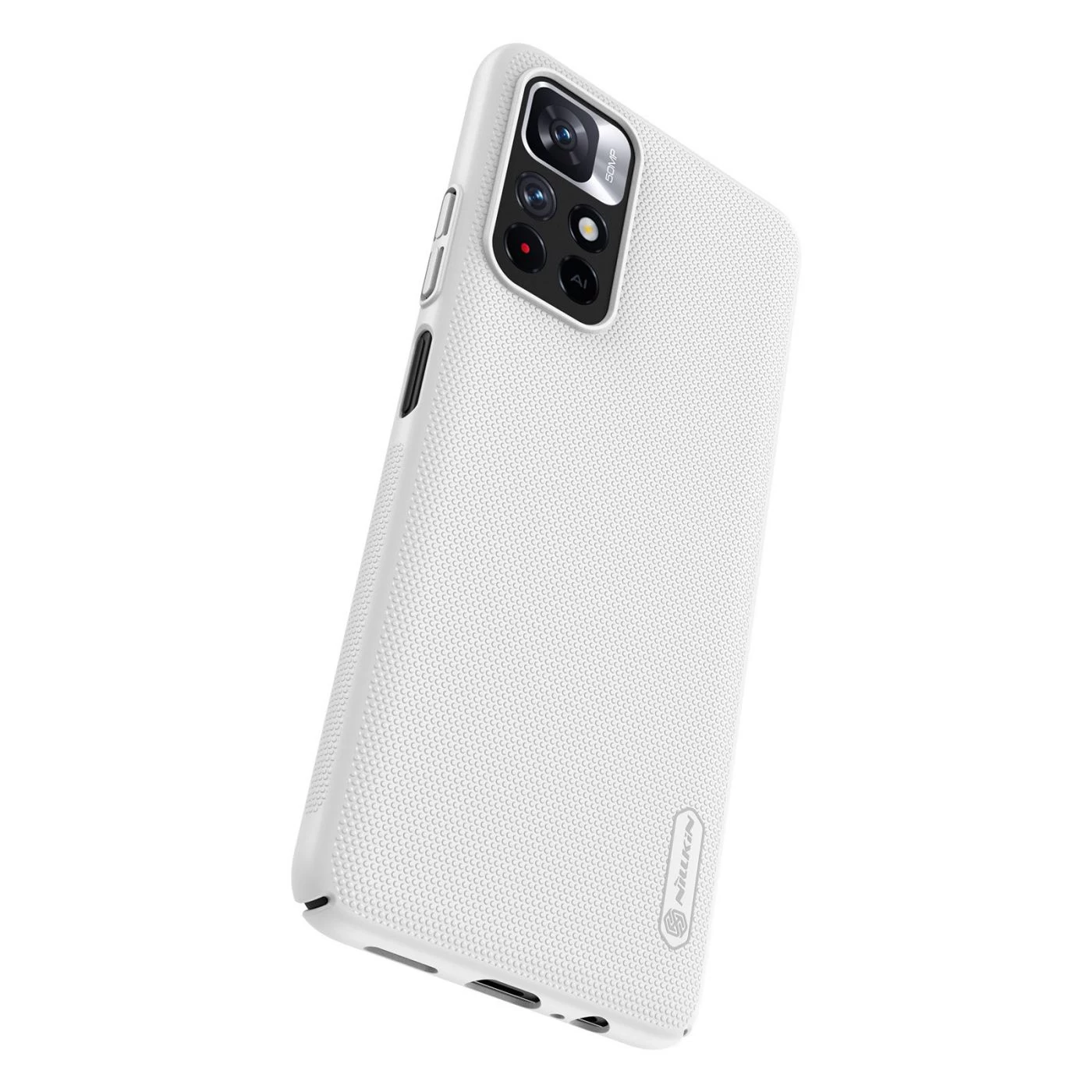 Xiaomi RedMi Note 11 5G чехол белый Nillkin Super Frosted Shield