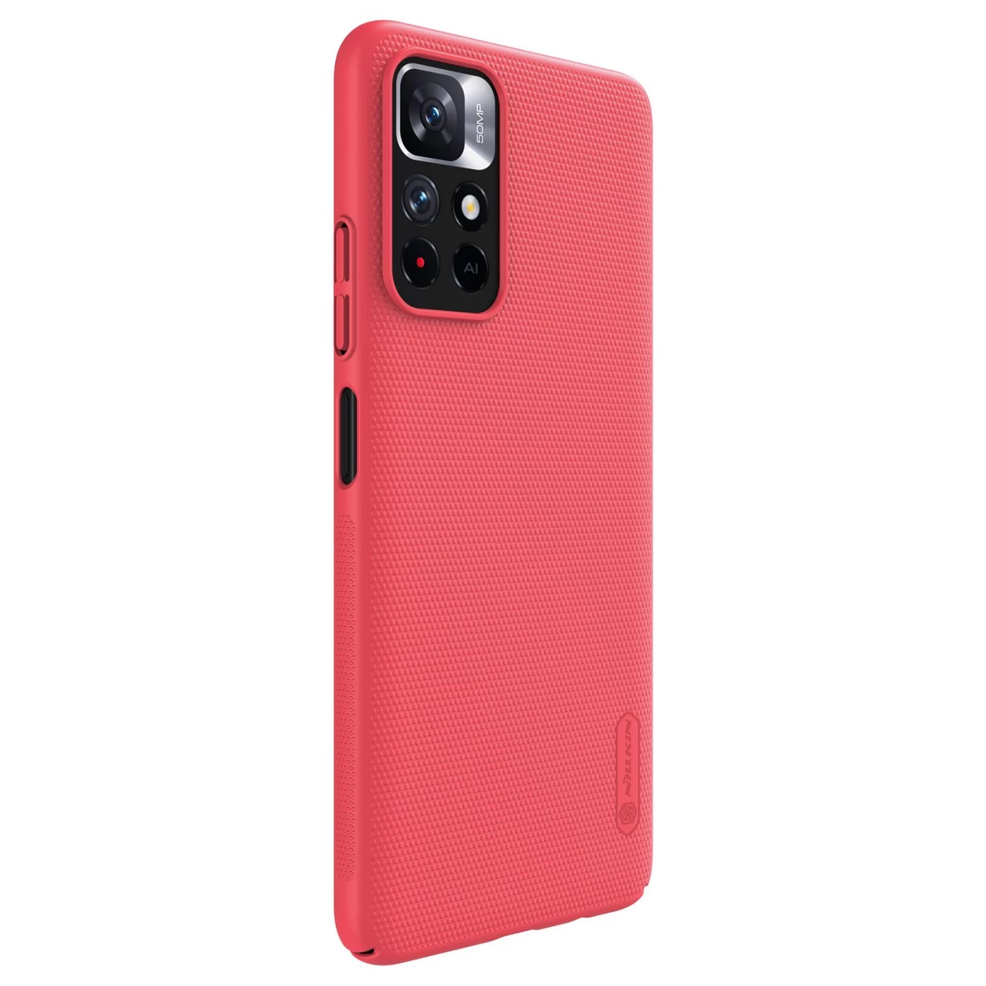 Xiaomi RedMi Note 11 5G vāciņš sarkans Nillkin Super Frosted Shield