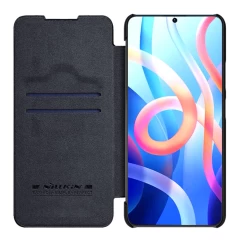 Xiaomi RedMi Note 11 5G suojakotelo musta Qin Leather Redmi