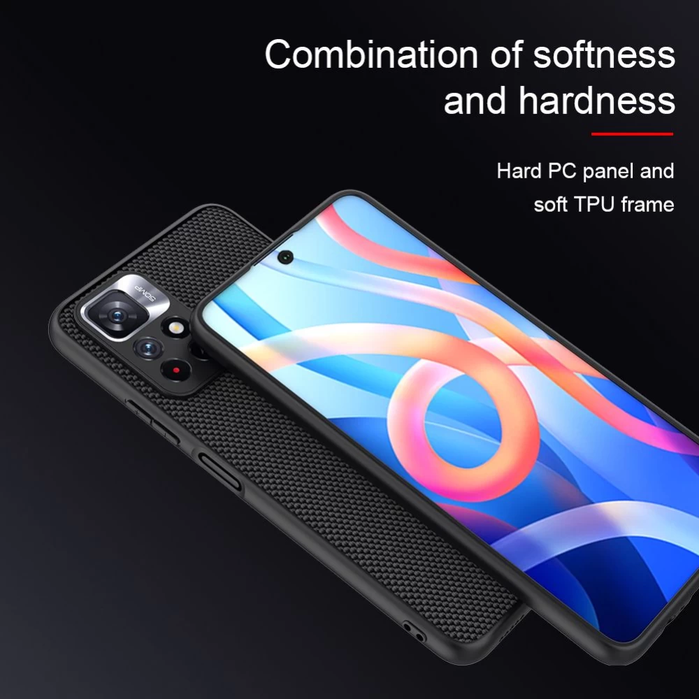 Xiaomi Poco M4 Pro 5G vāciņš melns Nillkin Textured
