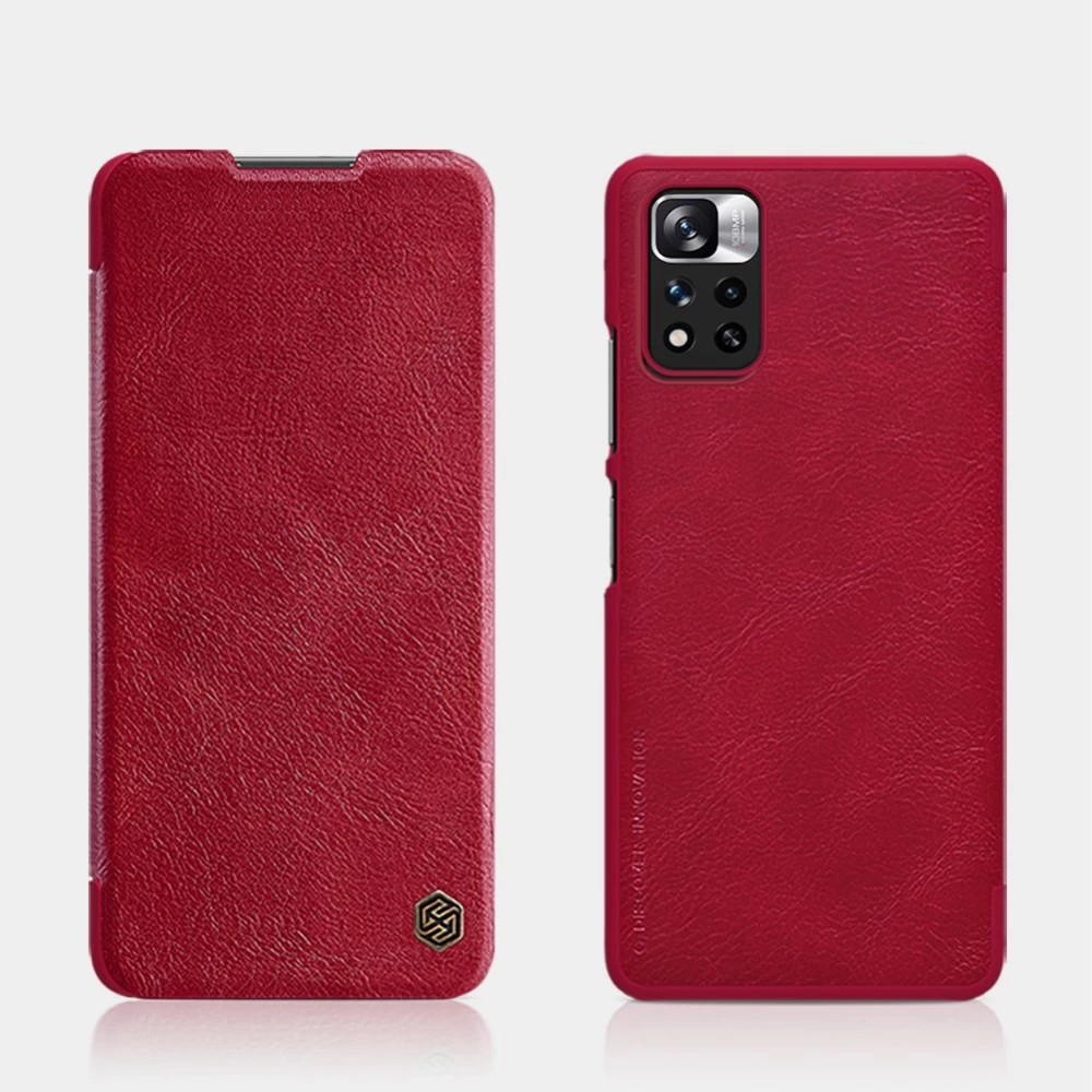 Xiaomi Poco M4 Pro 5G maciņš melns Qin Leather