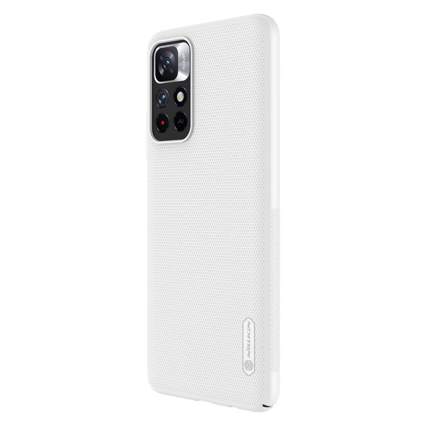 Xiaomi Poco M4 Pro 5G vāciņš balts Nillkin Super Frosted Shield