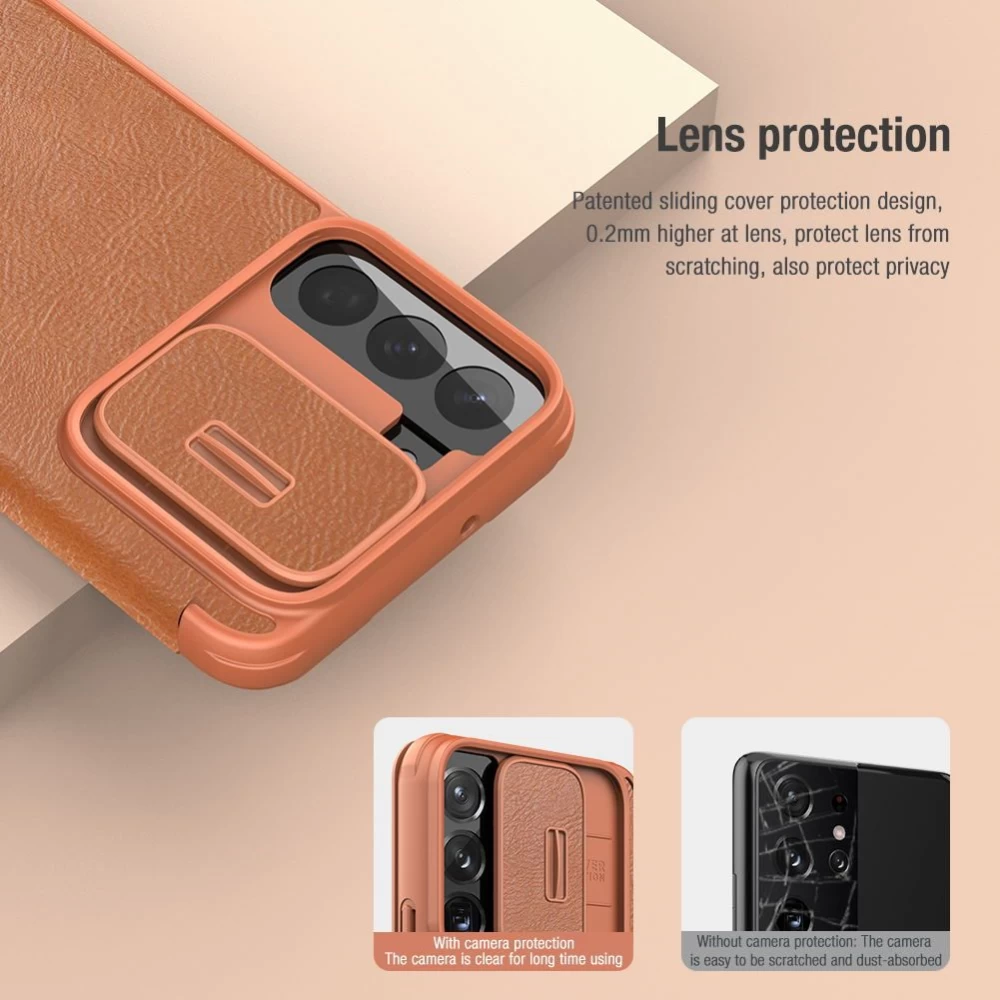 Samsung Galaxy S22 Plus чехол черный Nillkin Qin Leather  Pro