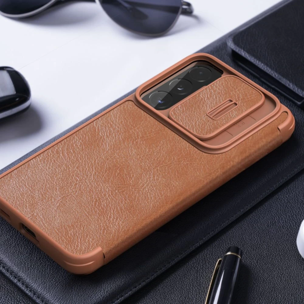 Samsung Galaxy S22 Plus чехол черный Nillkin Qin Leather  Pro