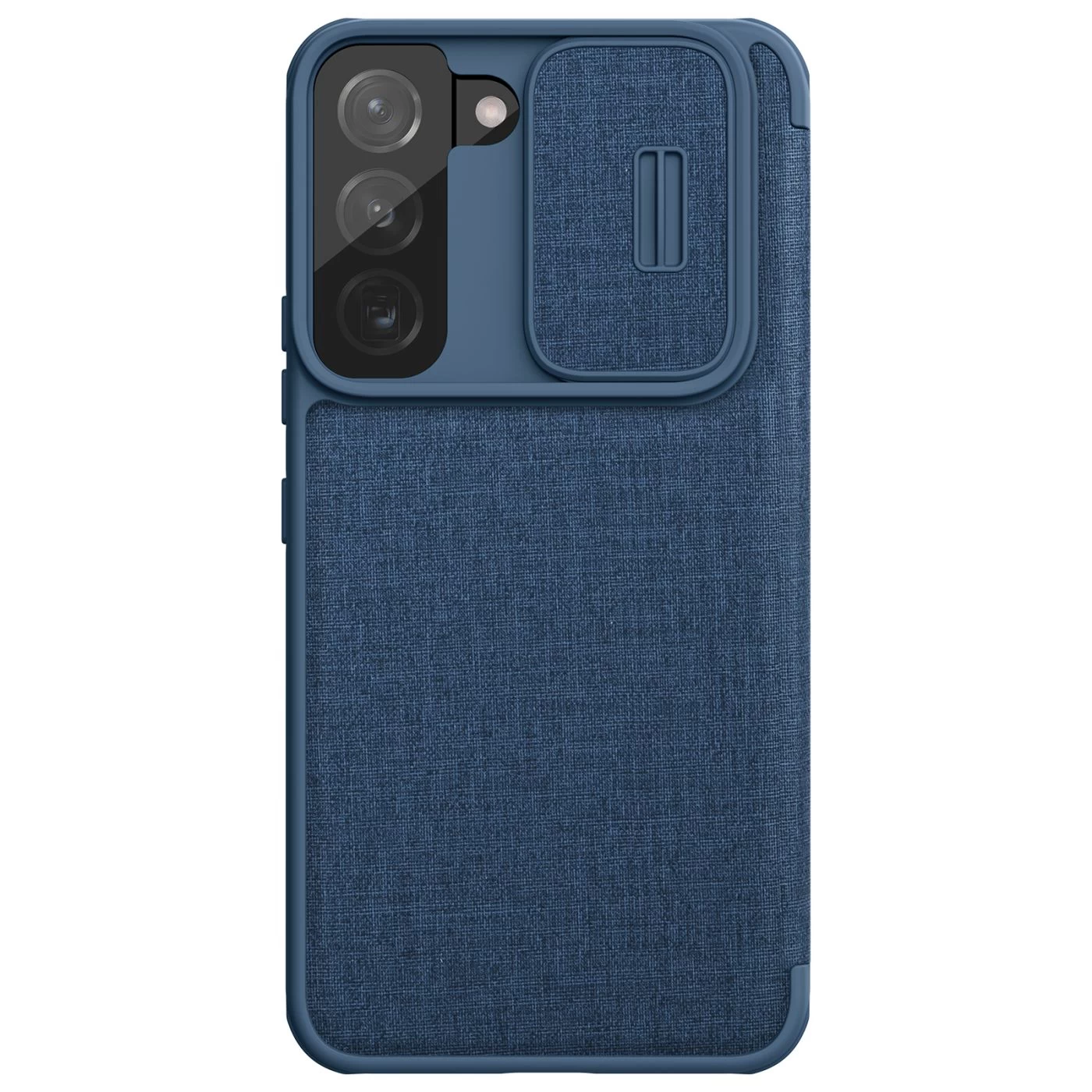 Samsung Galaxy S22 Plus чехол синий Nillkin Qin Leather Pro (Cloth Version)