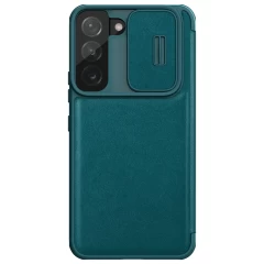 Samsung Galaxy S22 Plus чехол зеленый Nillkin Qin Leather Pro (Plain Version)