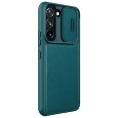 Samsung Galaxy S22 Plus чехол зеленый Nillkin Qin Leather Pro (Plain Version)