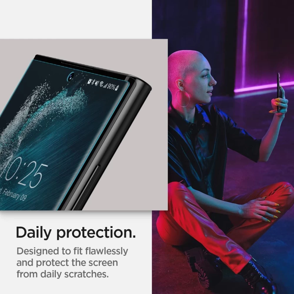 Samsung Galaxy S22 Ultra kaitseklaas  SPIGEN Neo Flex (2-pack)