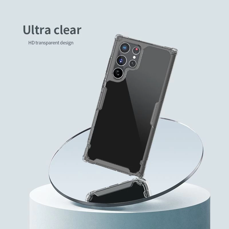 Samsung Galaxy S22 Ultra skal genomskinlig blå Nillkin TPU PRO