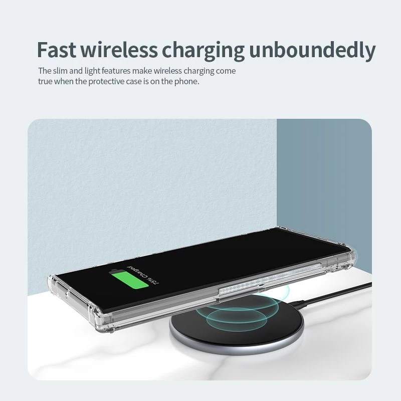 Samsung Galaxy S22 Ultra skal genomskinlig blå Nillkin TPU PRO